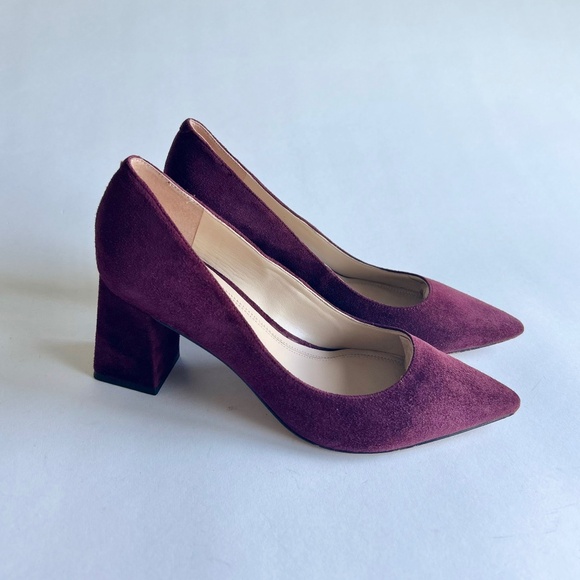 Marc Fisher Shoes - Marc Fisher Burgundy Suede Genuine Leather Point Toe Pumps size 7.5